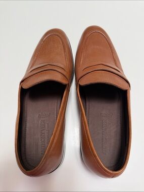 Anthony Veer - Tan Leather Penny Loafers for Men -Size 11.